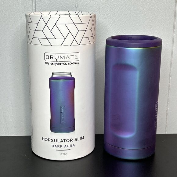 Hopsulator Slim Double-Walled Stainless Steel Insulated Can Coo, 12 oz Dark Aura - Picture 4 of 6